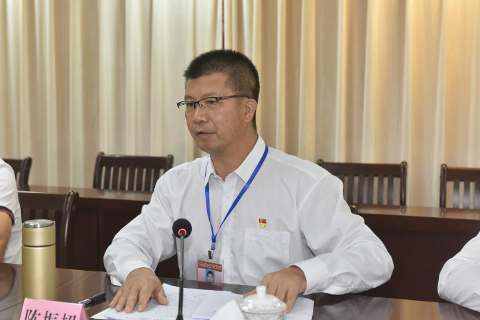 陽江市委第三交叉巡察組組長(zhǎng)陳振超作巡察工作動(dòng)員講話