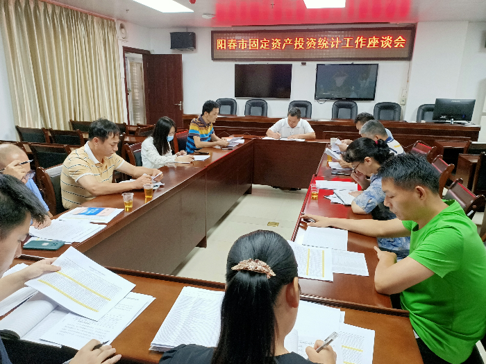 陽春市統(tǒng)計局組織召開固定資產投資統(tǒng)計工作座談會1.jpg