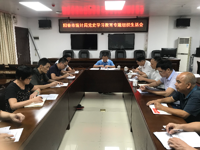 陽春市統計局黨支部開展黨史學習教育專題組織生活會.jpg